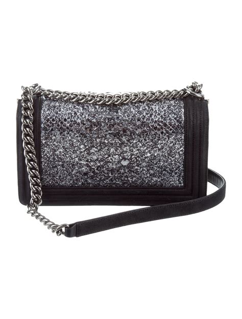 chanel python boy bag|Chanel boy bag price.